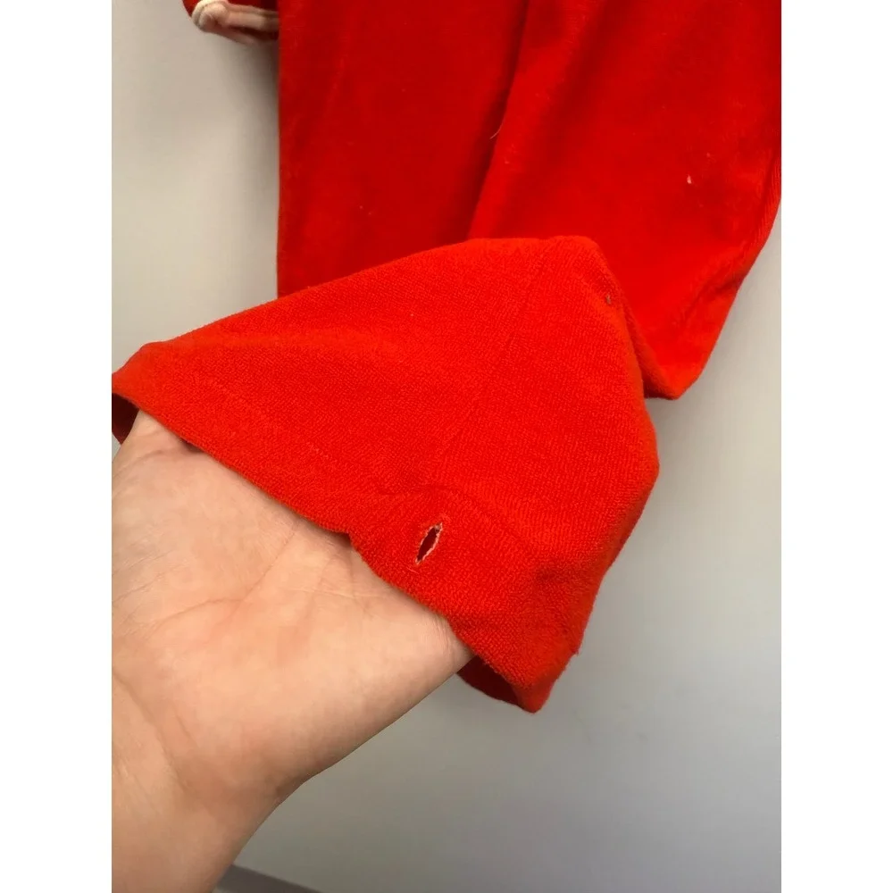 Vintage Carters Baby Sleep Sack Red Terry Cloth Crayon Trim 3-6 Months USA Made